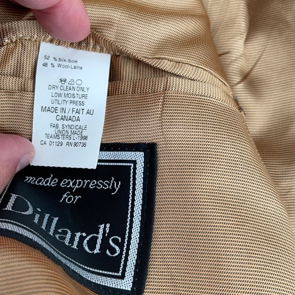 Ralph Lauren Plaid Silk/Wool 2 Button Suit Jacket - Picture 12 of 12